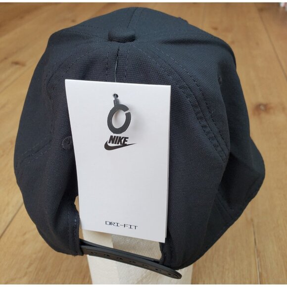 Nike Dri Fit Club Cap Structured Swoosh Hat Black White SZ L/XL Adult FV5563 010 - Picture 5 of 15